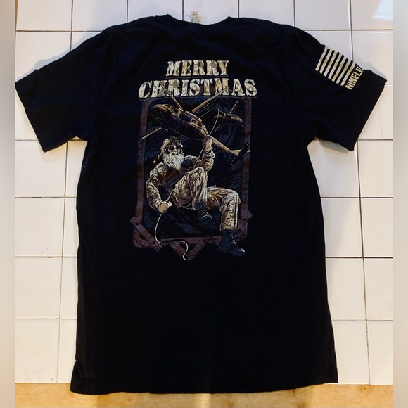 Limited Edition Nine Line Tactical Santa “Merry Christmas” TShirt - Picture 1 of 4